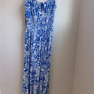 LOFT Kids One Piece in Blue and White Floral
